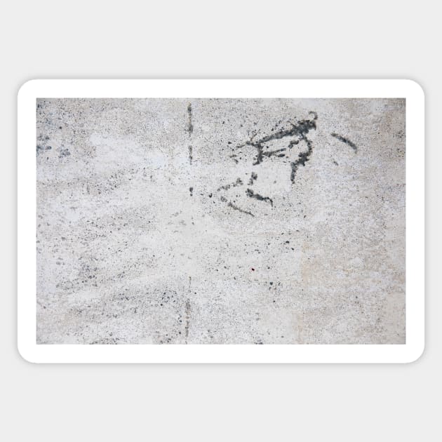 Painted Dirty Concrete Wall 4 Sticker by textural